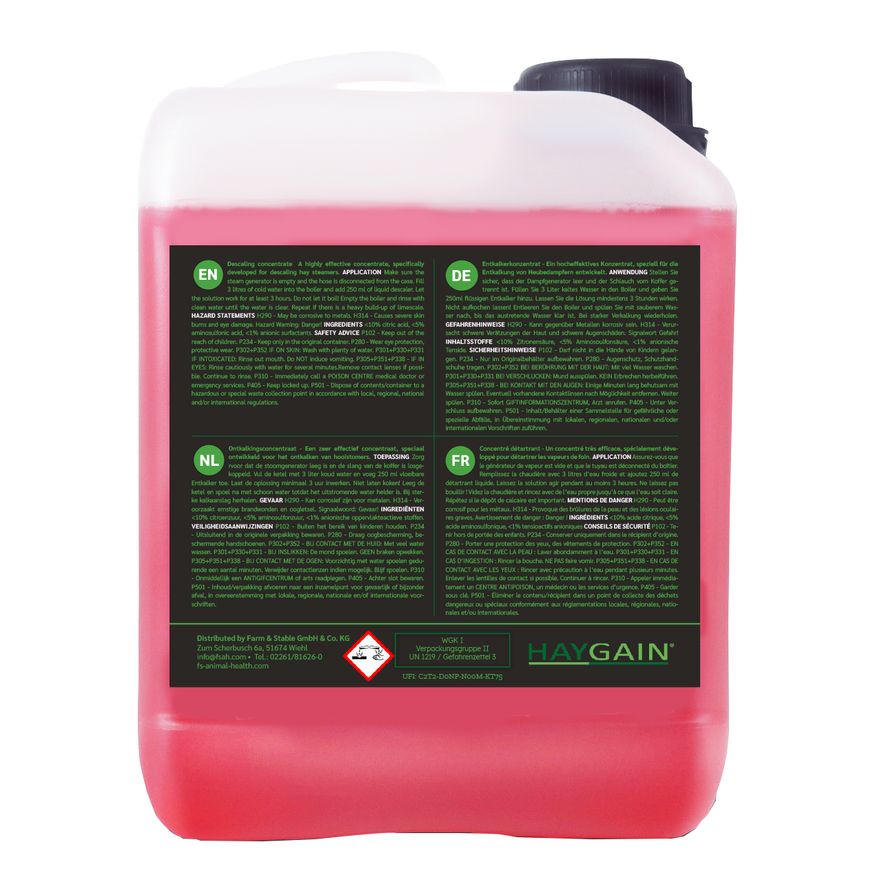 Haygain 360 Détartrant Concentré Liquide 2,5 l