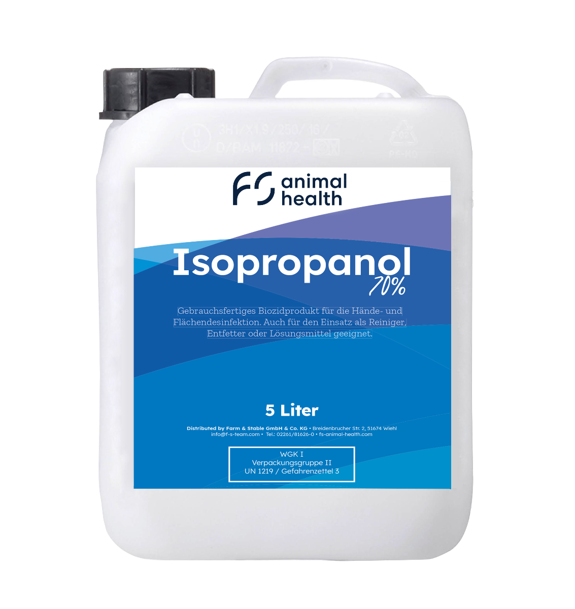 Alcool Isopropylique à 70% 5ltr