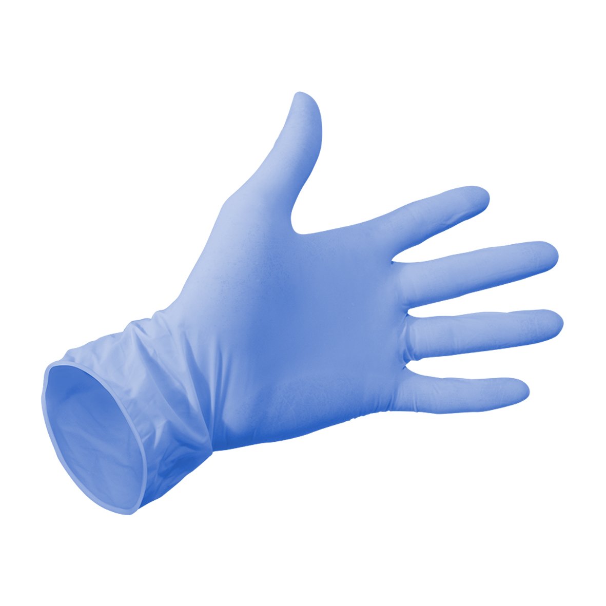 Gants jetables en nitrile bleus, pack de 100