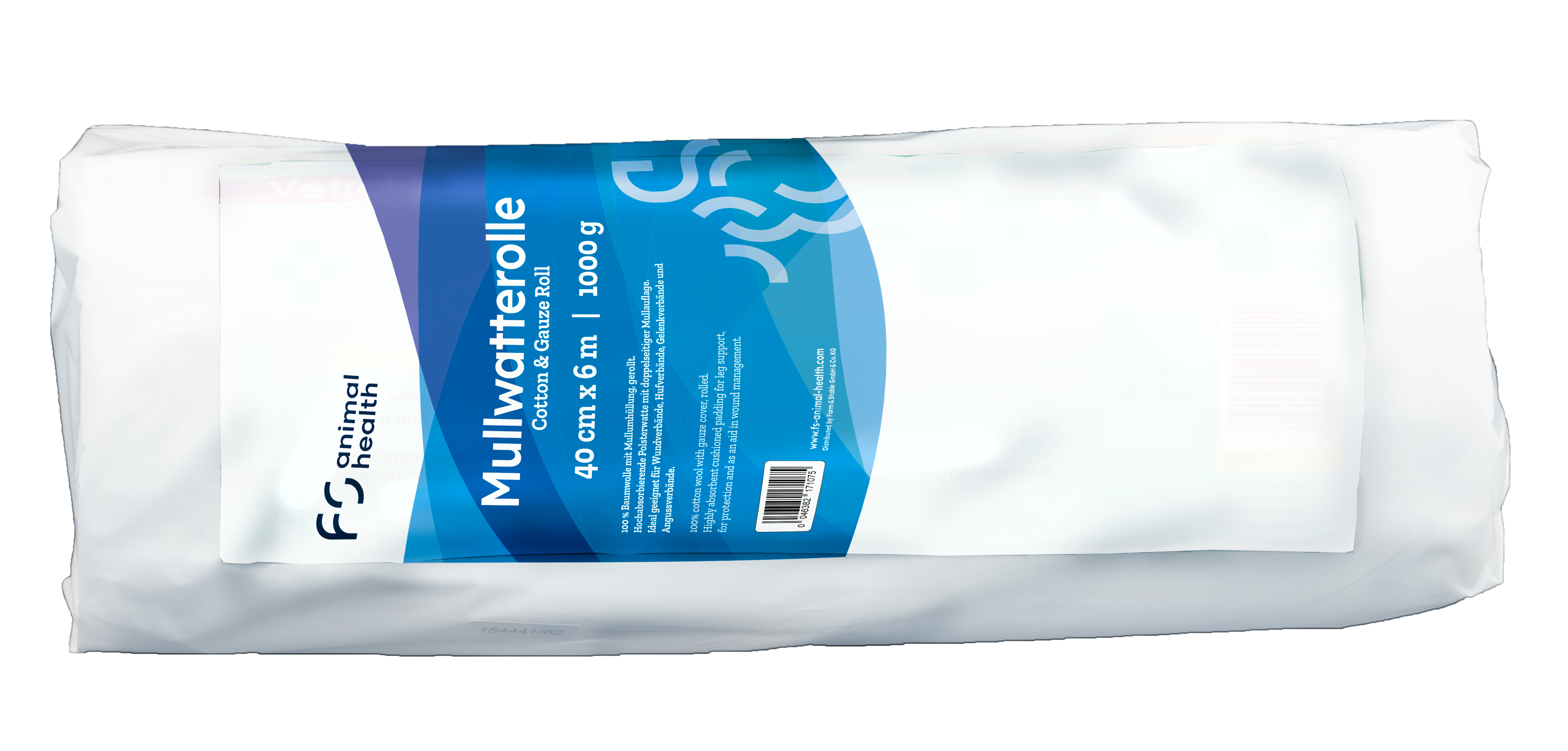 FS Rouleau de coton et de gaze, à l'unité, 40cm x 6m 1000g